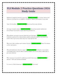 FLS Module 2 Practice Questions 2026 Study Guide