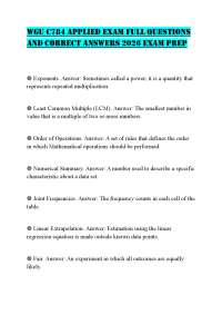 WGU C784 APPLIED EXAM FULL QUESTIONS AND CORRECT ANSWERS 2026 EXAM PREP