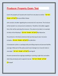 Producer Property Fast-Track Exam Prep: Q&A for Guaranteed Confidence