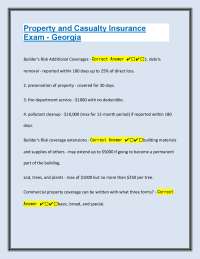 Property and Casualty Insurance Exam - Georgia | Ace Your Exam