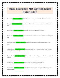 State Board for MO Written Exam Guide 2026