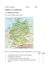 Verifica Germania per Seconda media