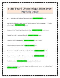 State Board Cosmetology Exam 2026 Practice Guide