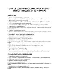 Guia del estudiante para sexto grado