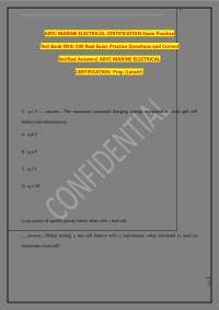 ABYC MARINE ELECTRICAL CERTIFICATION Exam Practice Test Bank With 500 Real Exam Practice