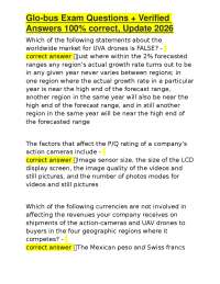 Glo-bus Exam Questions + Verified Answers 100% correct, Update 2026