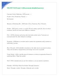 MGMT 322 Exam 1 with accurate detailed answers