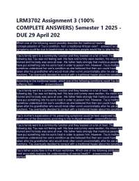 LRM3702 Assignment 3 (100% COMPLETE ANSWERS) Semester 1 2025