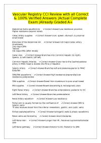 Vascular Registry CCI Review with all Correct & 100% Verified Answers |Actual Complete Exa