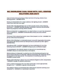 NIC KNOWLEDGE CASLI EXAM WITH 100% VERIFIED SOLUTIONS 2026-2027!!
