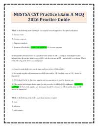 NBSTSA CST Practice Exam A MCQ 2026 Practice Guide