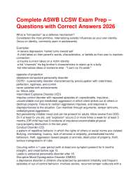 Complete ASWB LCSW Exam Prep – Questions with Correct Answers 2026