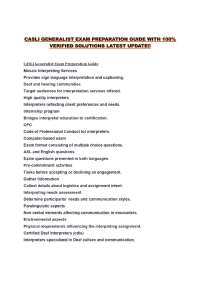 CASLI GENERALIST EXAM PREPARATION GUIDE WITH 100% VERIFIED SOLUTIONS LATEST UPDATE!!