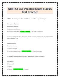NBSTSA CST Practice Exam B 2026 Test Practice