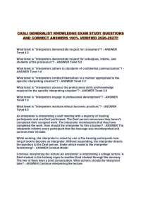 CASLI GENERALIST KNOWLEDGE EXAM STUDY QUESTIONS AND CORRECT ANSWERS 100% VERIFIED 2026