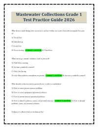 Wastewater Collections Grade 1 Test Practice Guide 2026
