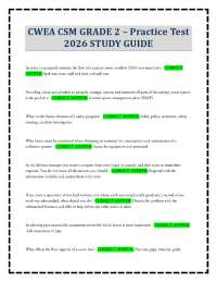 CWEA CSM GRADE 2 – Practice Test 2026 STUDY GUIDE