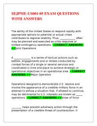 SEJPME-US001-05 EXAM QUESTIONS WITH ANSWERS