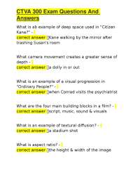 CTVA 300 Exam Questions And Answers
