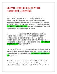 SEJPME-US001-05 EXAM WITH COMPLETE ANSWERS