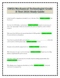 CWEA Mechanical Technologist Grade II Test 2026 Study Guide
