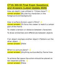 CTVA 300-50 Final Exam Questions and Answers (Latest Update 2026)