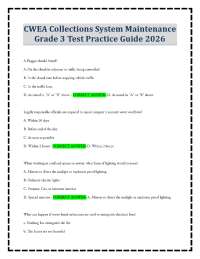 CWEA Collections System Maintenance Grade 3 Test Practice Guide 2026