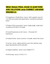 REGIS NU650 FINAL EXAM SG QUESTIONS AND SOLUTIONS 2026 CORRECT ANSWERS GRADED A+