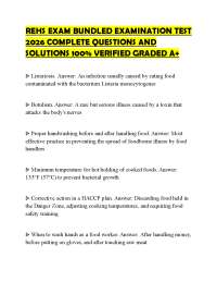 REHS EXAM BUNDLED EXAMINATION TEST 2026 COMPLETE QUESTIONS AND SOLUTIONS 100% VERIFIED GRA