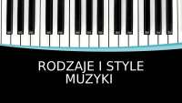 Rodzaje i style muzyki