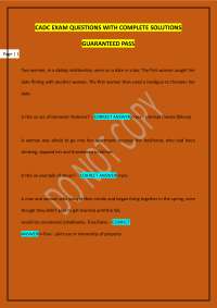 CADC EXAM QUESTIONS WITH COMPLETE SOLUTIONS GUARANTEED PASS