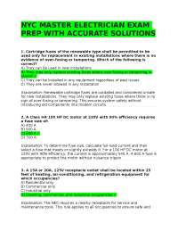 NYC MASTER ELECTRICIAN EXAM PREP WITH ACCURATE SOLUTIONS 2026