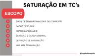 Saturação de Transformadores de Corrente