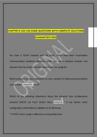 CHAPTER 8 CSIA 250 EXAM QUESTIONS WITH COMPLETE SOLUTIONS GUARANTEED PASS