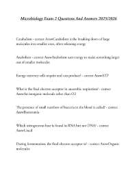 Microbiology Exam 2 Questions And Answers 2025/2026