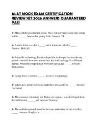 ALAT MOCK EXAM CERTIFICATION REVIEW SET 2026 ANSWERS GUARANTEED PASS