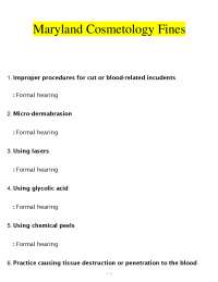 Maryland Cosmetology Fines & Violations 2026 (PDF) | Laws & Penalties | State Board