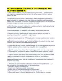 PCA WEEDS EVALUATION EXAM 2026 QUESTIONS AND SOLUTIONS SCORED A+