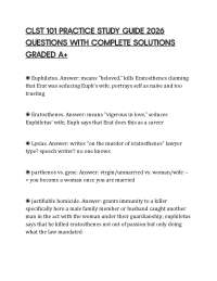 CLST 101 PRACTICE STUDY GUIDE 2026 QUESTIONS WITH COMPLETE SOLUTIONS GRADED A+