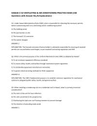 HAWAII C-52 VENTILATING & AIR CONDITIONING PRACTICE EXAM (150 Questions with Answer Key &