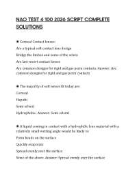 NAO TEST 4 100 2026 PRACTICE SET ANSWERS
