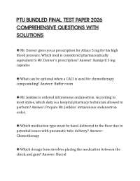 PTU BUNDLED FINAL TEST PAPER 2026 COMPREHENSIVE QUESTIONS WITH SOLUTIONS
