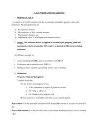 IAS 16 financial reporting