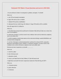 EMT Exam Prep Test Bank Newest Questions and Verified Answers 2025-2026