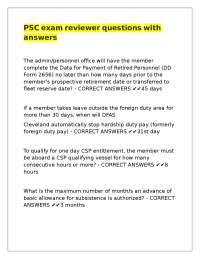 PSC exam reviewer questions with answers