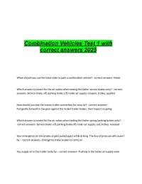 CDL Combination Vehicles Practice Test 2025 with Answers | Study Guide