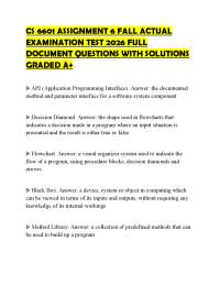 CS 6601 ASSIGNMENT 6 FALL ACTUAL EXAMINATION TEST 2026 FULL DOCUMENT QUESTIONS WITH SOLUTI