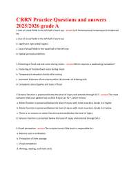 CRRN Practice Test 2025: Questions and Answers Bank