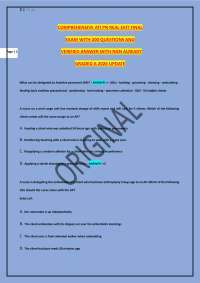 COMPREHENSIVE ATI PN REAL EXIT FINAL EXAM WITH 200 QUESTIONS AND VERIFIED ANSWER WITH NG