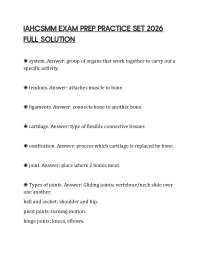 IAHCSMM EXAM PREP PRACTICE SET 2026 FULL SOLUTION